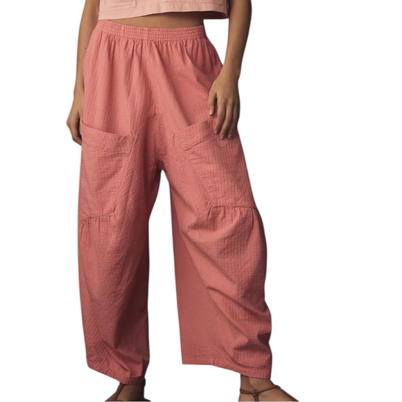 Anthropologie Pilcro Soft Barrel Pants in Pink Size XXS - Picture 2 of 9